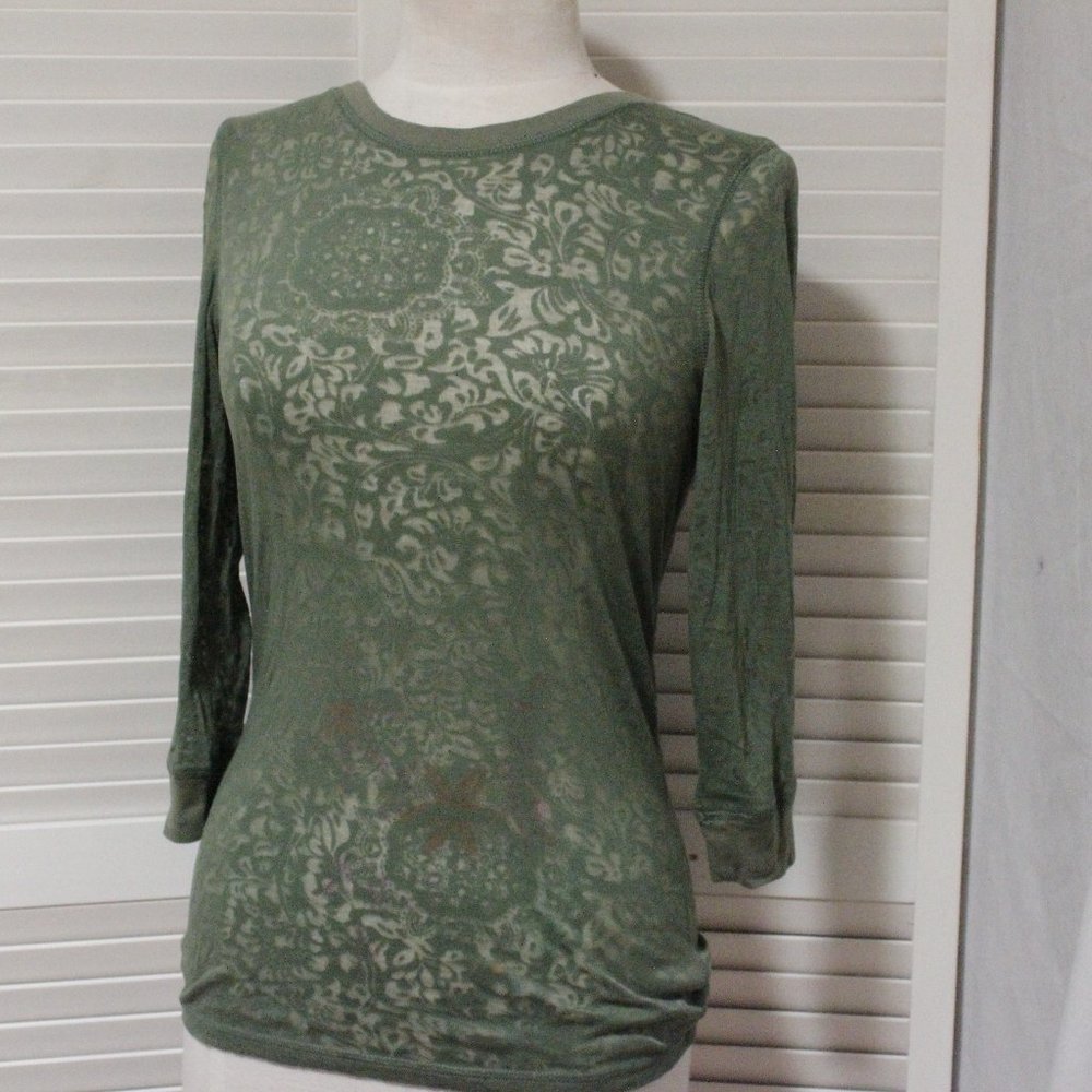 Heritage 3/4 Sleeve Top sz L